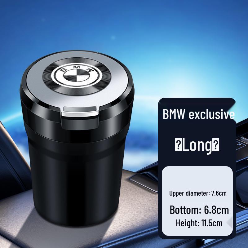 BMW Series Anti-Ash Car Ashtray: Compatible with 3, 5, 7, 1 Series & X1-X7.