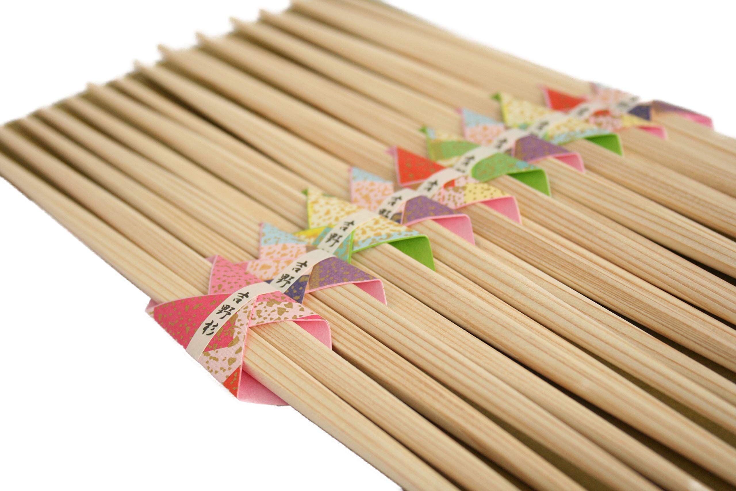 

Kikusui Yoshino Cedar Ranchu Chopsticks Premium Disposable Chopsticks for Hospitality and Guests (10 pairs) -