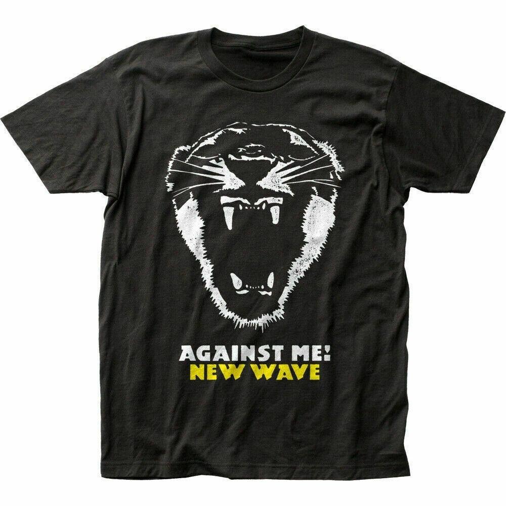

Футболка Against Me Wave Rock N Roll Band с розовой черной футболкой унисекс S чёрный