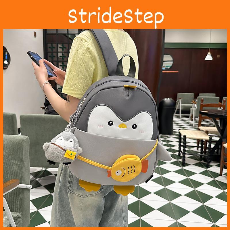 Fun Cartoon Penguin Backpack With Spacious Compartments For Girls Casual Wear