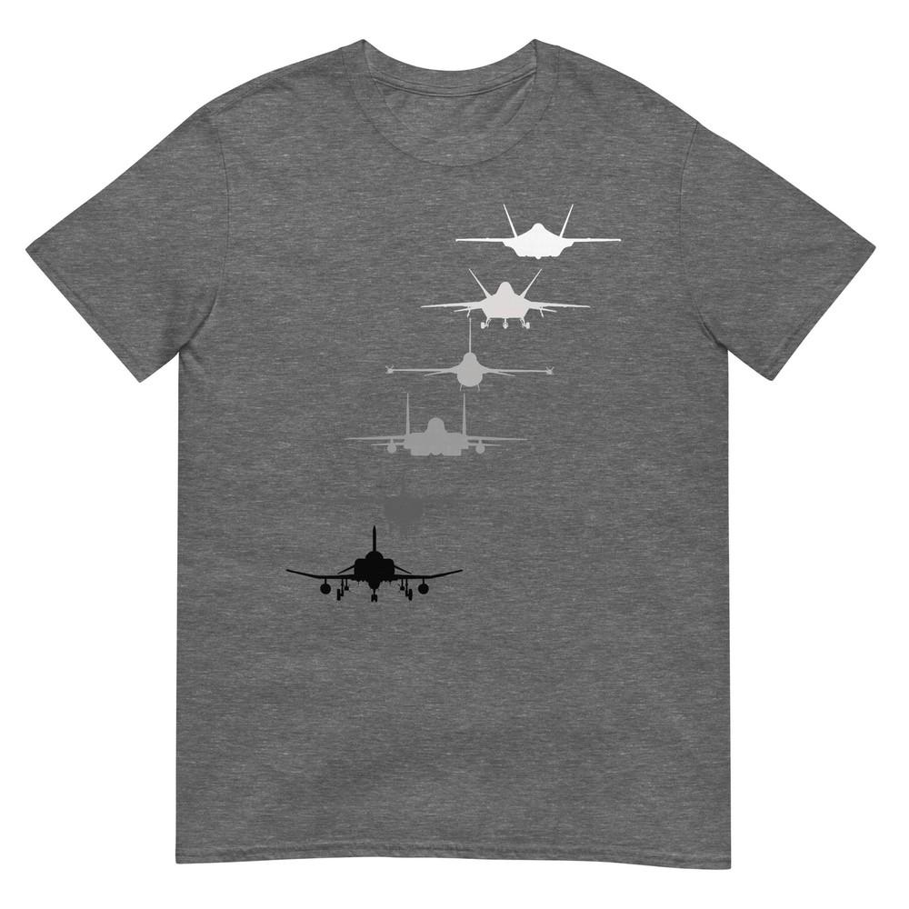 Air Force Fighter Jets F4 F111 F15 F16 F22 F35 Tshirt