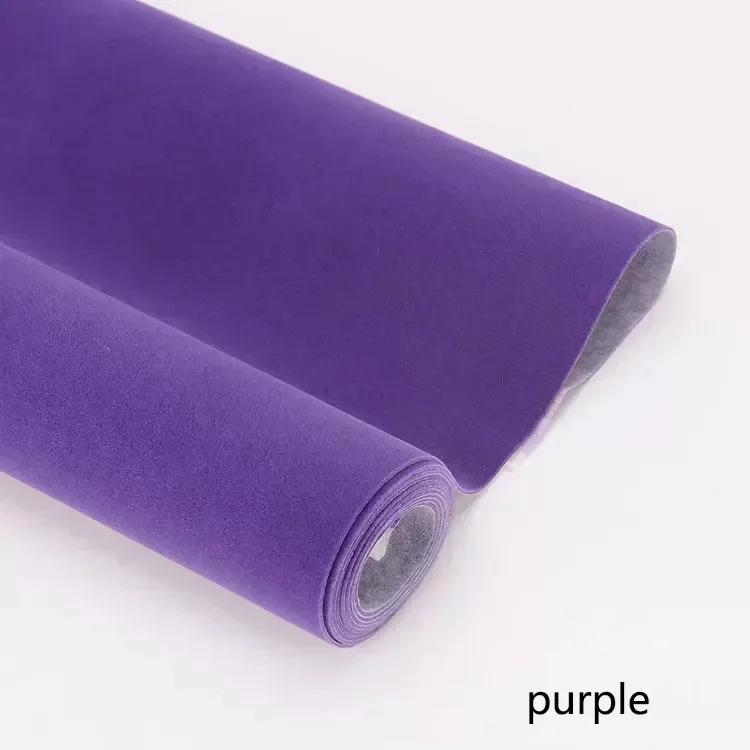 45/90*145cm 1.2mm Thick Self-adhesive Velvet Fabric Automotive Interior Furniture Decoration Scratch Resistant Plush Fabrics