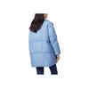 Levis FW22 Solid Color Mid-Length Long Sleeve Down Jacket Women Outerwear Blue A5179-0002