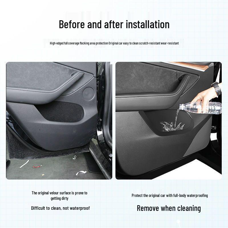 Tesla Model 3/Y Refreshed Door Slot Storage Mat and Box Accessory