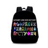 Zaino Alphabet Lore Per Studenti Borsa Scolastica in Nylon con Tasca Frontale e Spallacci Regolabili