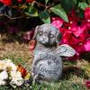 Resin Pet Memorial Statue Stone Finish Pet Memorial Tombstone  Living Room