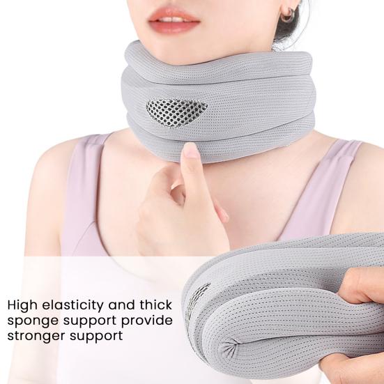 Soft Foam Neck Brace for Pain Relief And Support Adjustable Cervical Collar Neck Protector Wrap for Women Men Spine Pressure Relief
