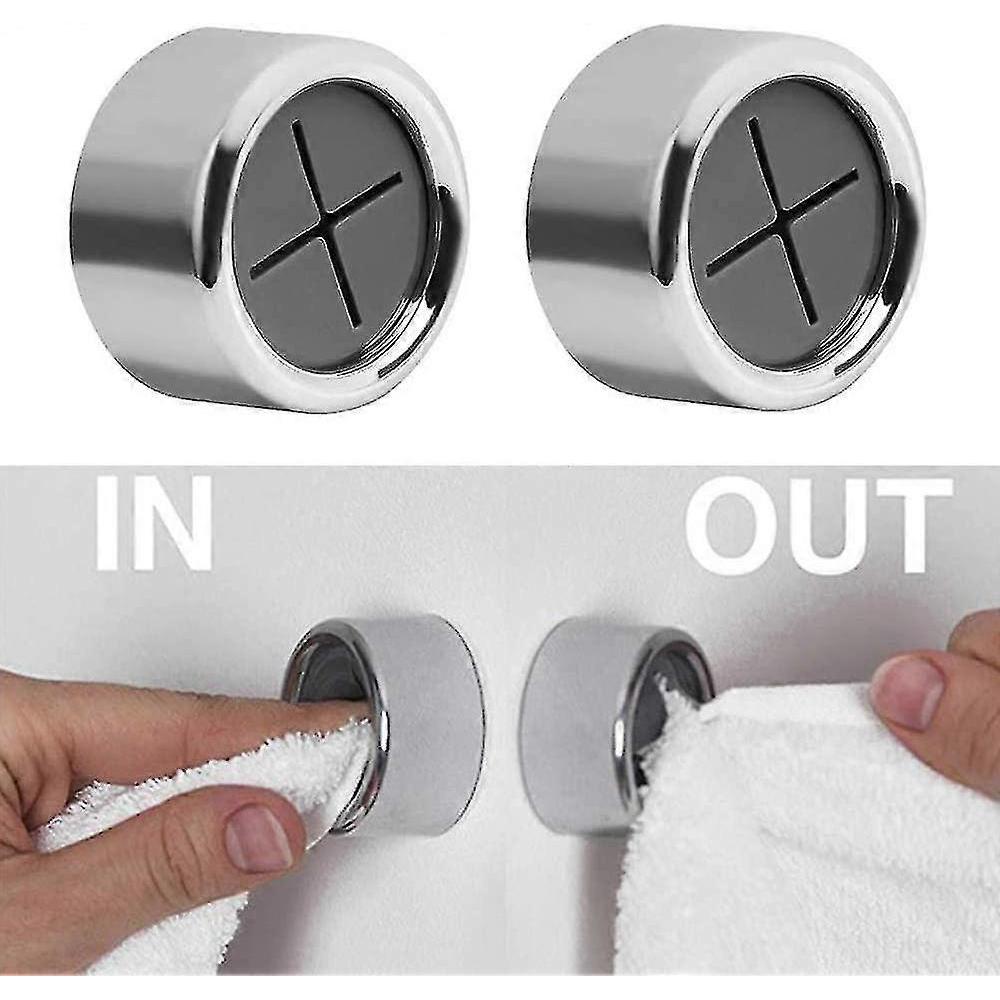 Set Of 4 Towel Clips Self-adhesive Towel Clips No Drilling Towel Holders Holder 4cm (4pcs)