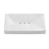 StonePlus Natural Smooth Real Marble Soap Dish/Facial Sponge Holder/Bathroom Makeup Sponge Tray with Draining Hole (Vola