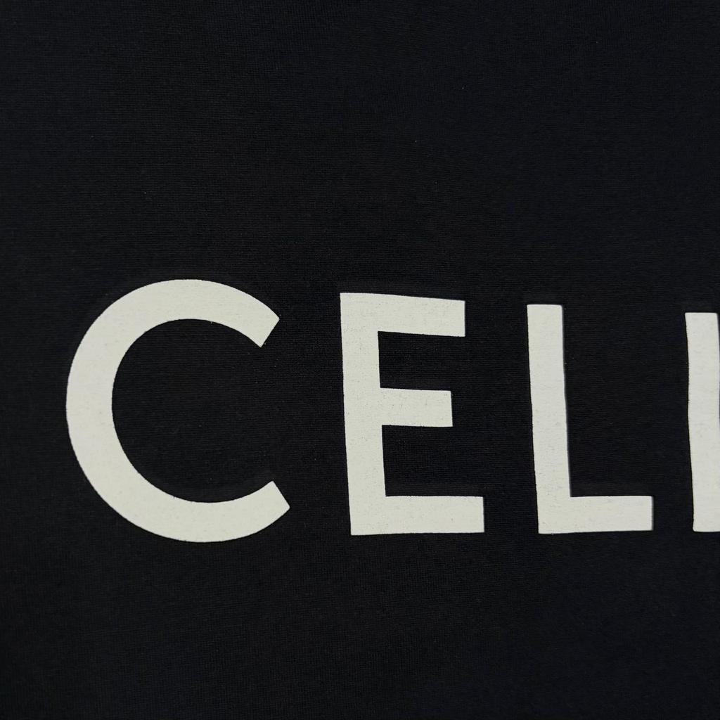 CELINE Loose T-Shirt Black Men's Size S Model 2X681671Q