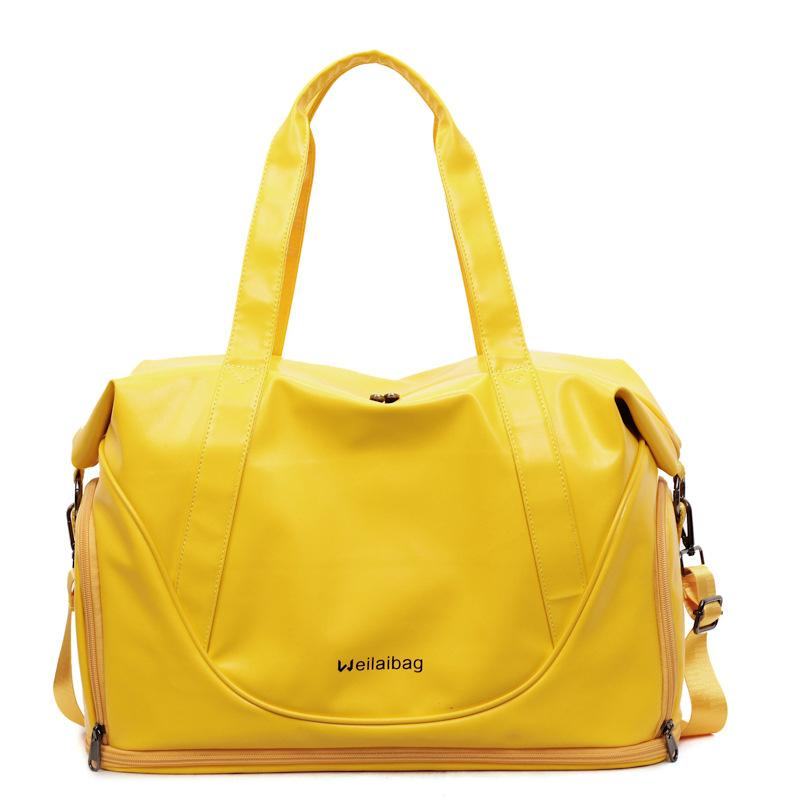 Borsa sportiva multifunzionale espandibile per fitness da viaggio, grande capacità, bagaglio per brevi viaggi d'affari, borsa portaoggetti con separazione per articoli asciutti e bagnati