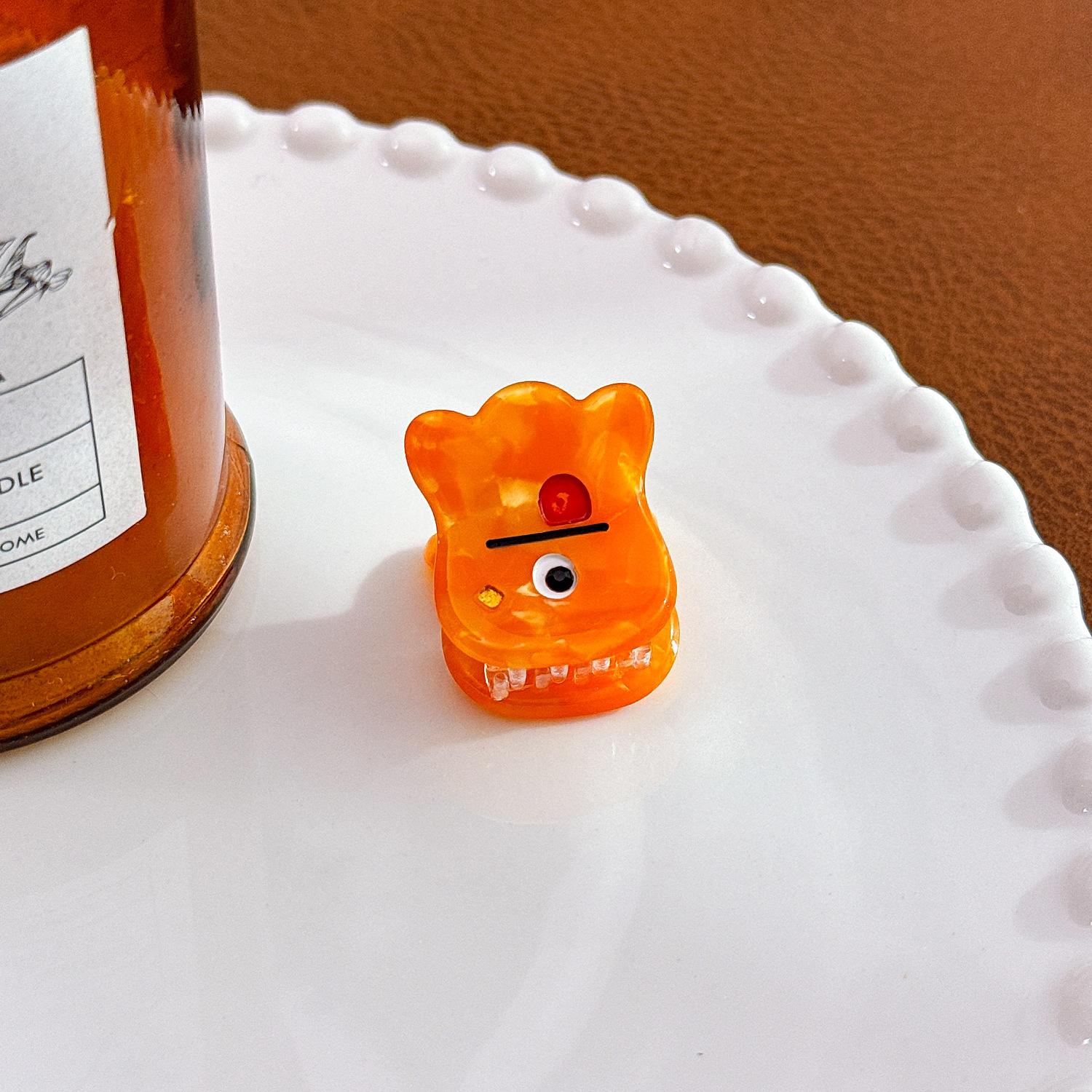 

Playful Stylish And Ocean Animal Hair Clips Cute Acetate Accessories For Women Orange