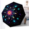1pc Mandala Art Design Umbrella with Plastic Handle,Vibrant Cartoon Pattern,Multi-functional UmbrellaPT007