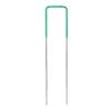 100pcs Half Green Artificial Grass Turf U Pins Metal Galvanised Pegs Staples Weed