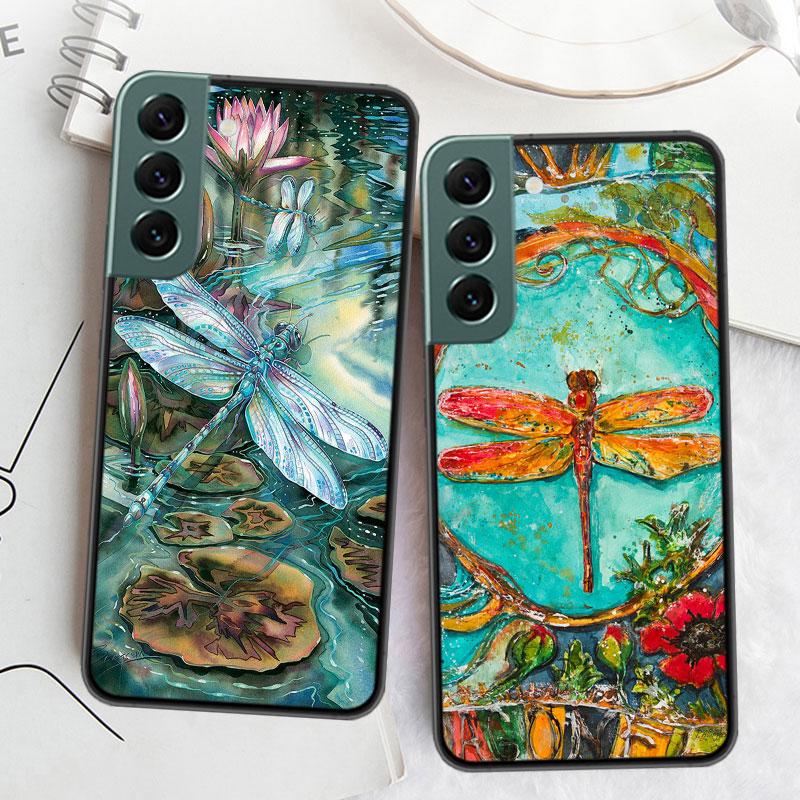 Dragonfly Phone Case For Galaxy A55 A35 A25 A15 A03S A04S A05S Samsung A20E A30 A40 A50 A70 A71 A51 A41 A31 A10S A21S Cover Capa