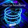 5A Fast Charging Cable LED Flowing Light Data Cable USB C Lightning Cable for iPhone Android Phone Charger Cord with Colorful Streamer Effect