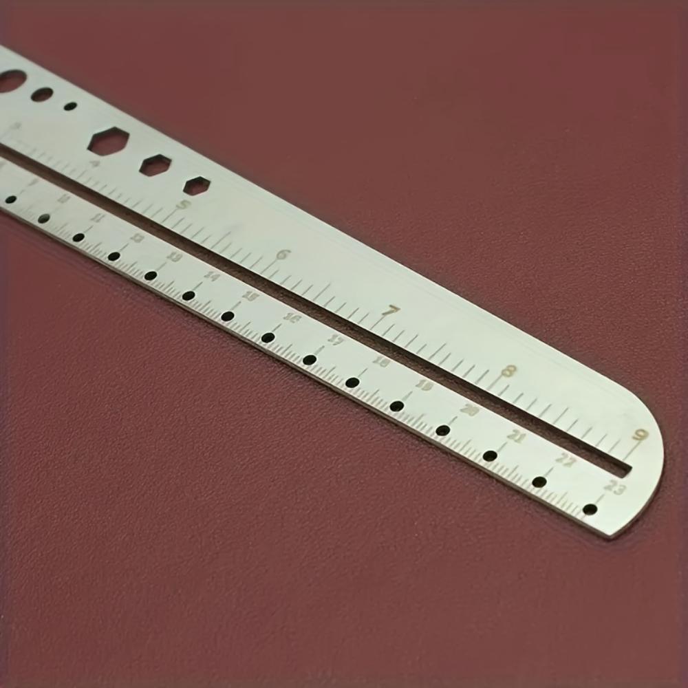Multi‑Function Stainless‑Steel Large‑Size Compass With Ruler Scale, Hex Outdoor & Leather‑Working Craft Tool for Office