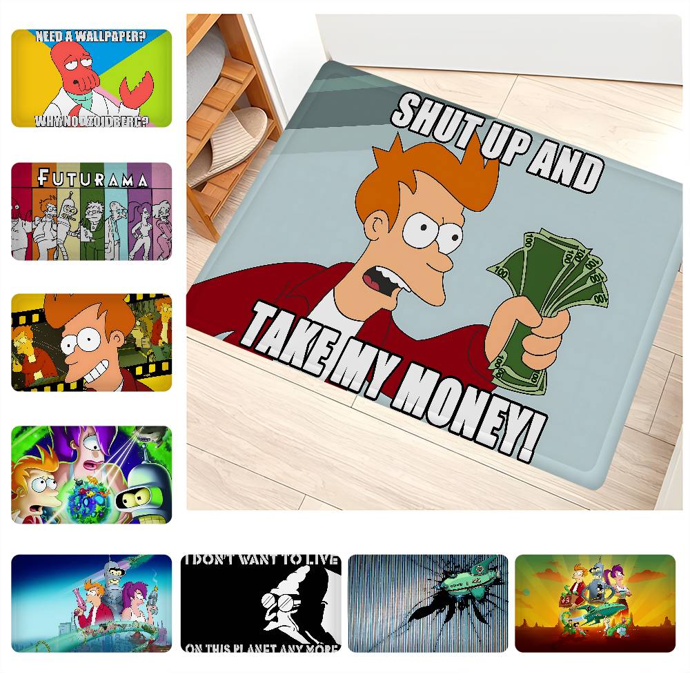 Popular American Animation F-Futurama Kitchen Mat Cheaper Anti-slip Modern Living Room Balcony Printed Modern Home Decor