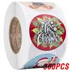 100-500 Pcs Golden Font Merry Christmas Sticker Thank You Sticker Seal Label For Envelope Gift Wrapping Scrapbook 1 Inch