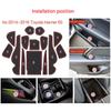 Gate Slot Mat For Toyota Harrier 60 XU60 2014 2015 2016 Non-Slip Latex Cup Holder Pad Interior Cushion Accessories Decoration