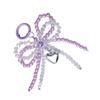 Versatile Fashion Bag Accessory Chic Pearls and Crystal Bowknot Pendant Keychain Accessory for Purses and Phones