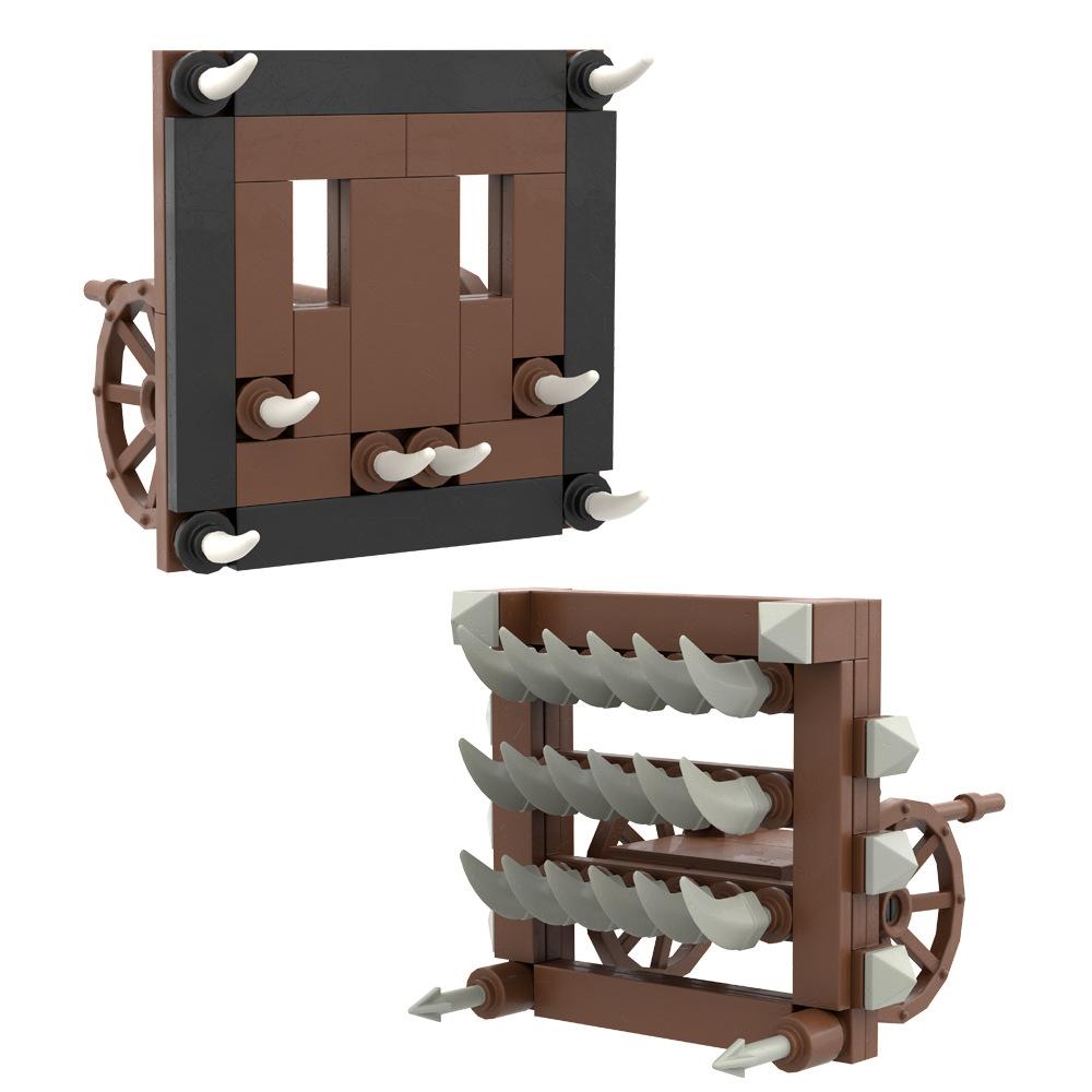 MOC Siege Model Crossbow Model Medieval Weapons Building Block Chariots Siege Engines Bricks Parts Accessories DIY Gifts