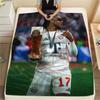 Michael Olise Printed Flannel Blanket, Soft Throw for Bedroom Sofa, Washable,soccer Fan Merchandise, Great Gift.