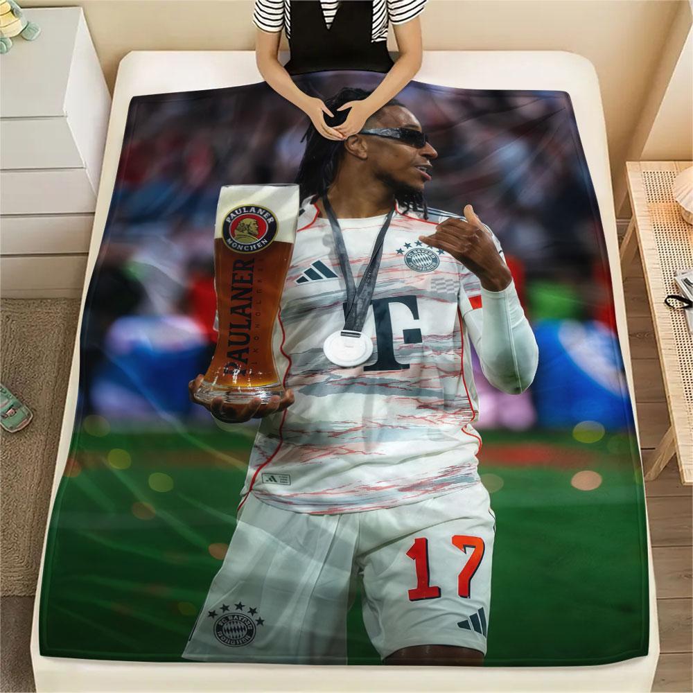 Michael Olise Printed Flannel Blanket, Soft Throw for Bedroom Sofa, Washable,soccer Fan Merchandise, Great Gift.