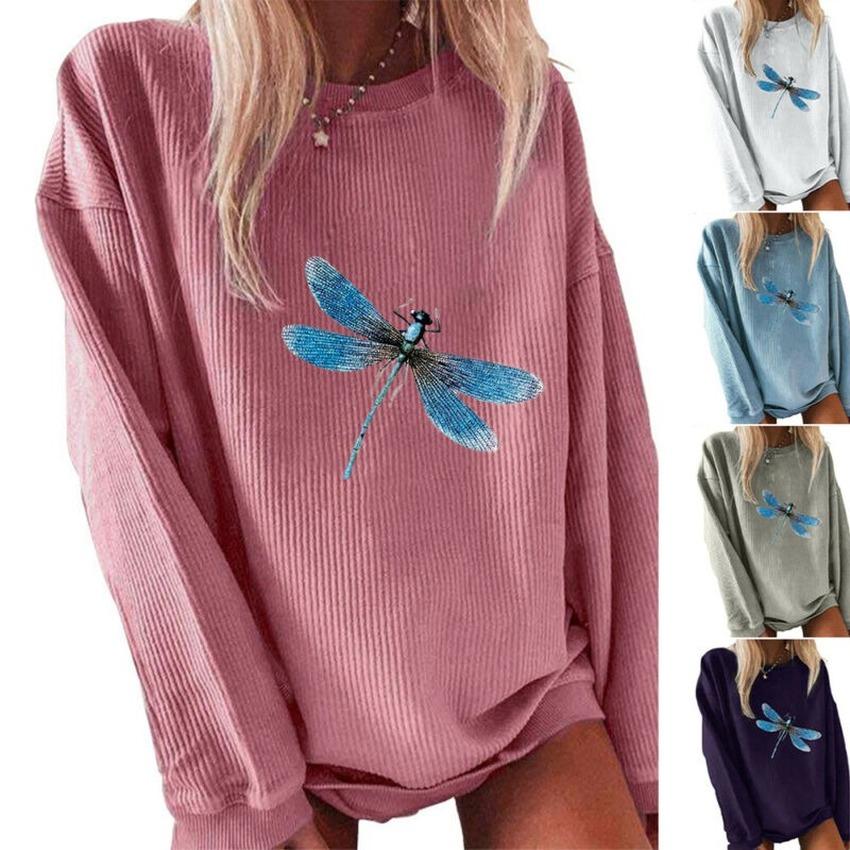 dragonflies Crewneck Sweatshirt for Women