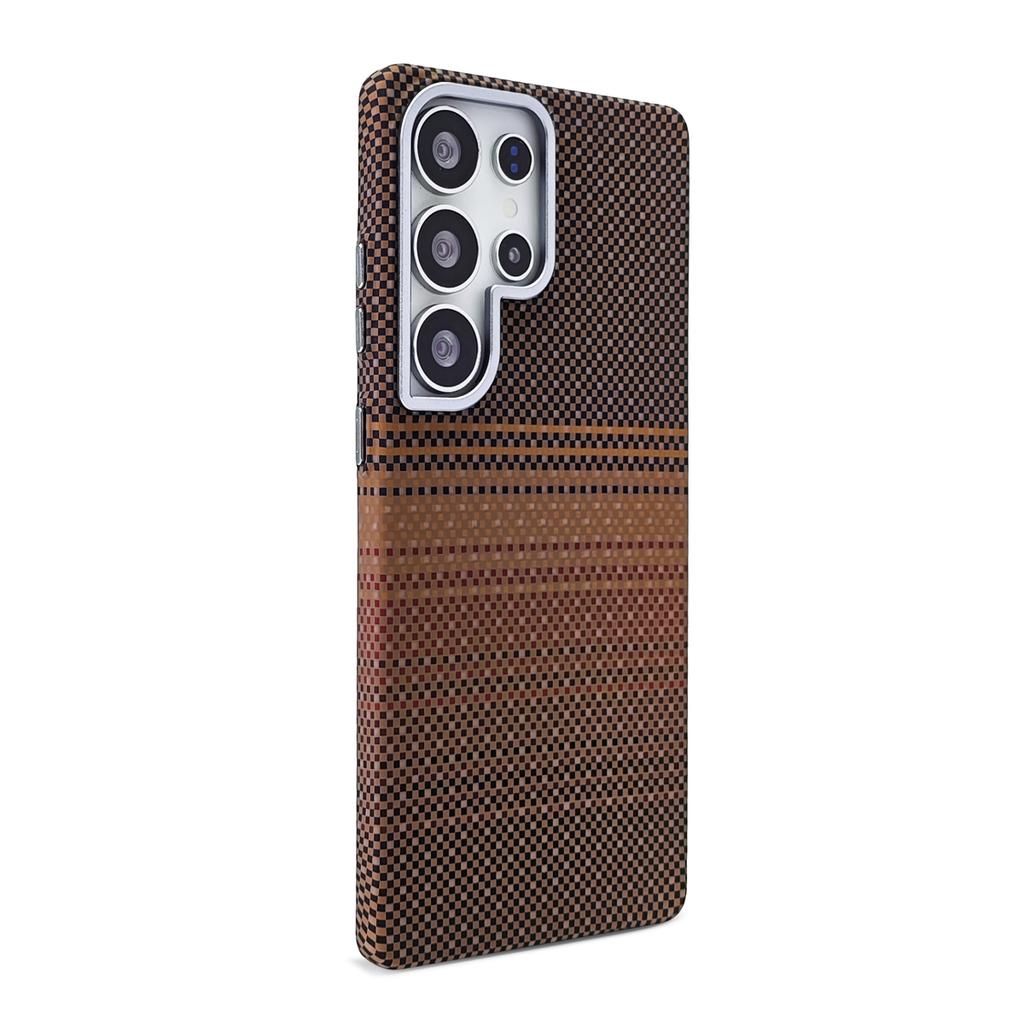 For Samsung Galaxy S26 S25 Ultra Galaxy S24 S23 Plus Case For MagSafe Magnetic Matte Relief Weaving PC Lightweight Hard Cover