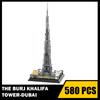 MOC Světově proslulá architektura Burj Khalifa Věž Model Street View Stavebnice Stavebnice Montážní Cihly Hračky Dárky pro děti