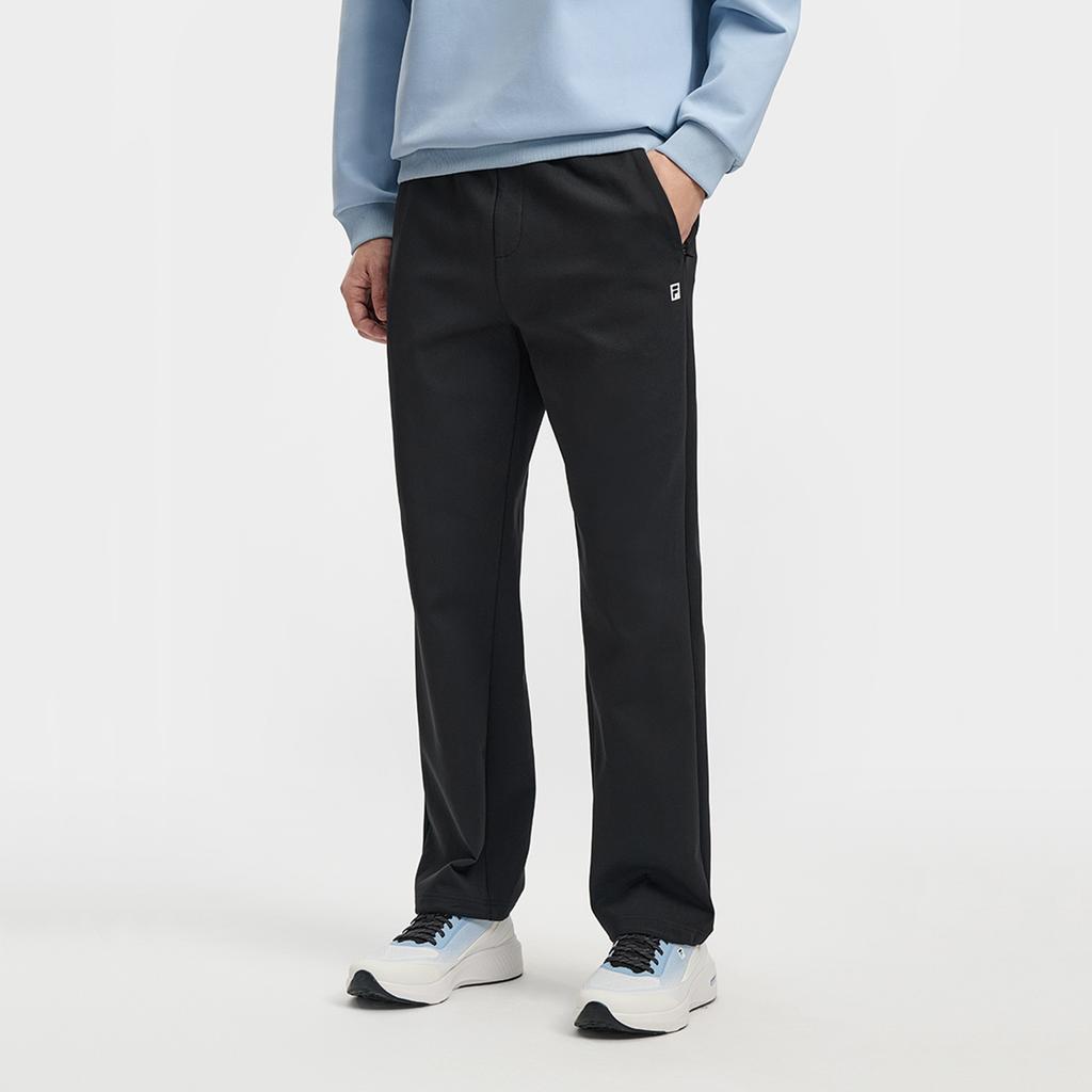 Fila Fitness FW25 Loose Knit Drawstring Solid Color Casual Pants Men Bottoms A11M611621F-BK