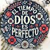 Spanish Quote Metal Sign El Tiempo De Dios Es Perfecto 7.8 Inch Wall Art Decor Home Cafe Bar