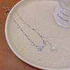 Tassel Pearl Butterfly Necklace Women's Light Luxury Design Sense Internet Celebrity Clavicle Chain Premium Neck Chain
