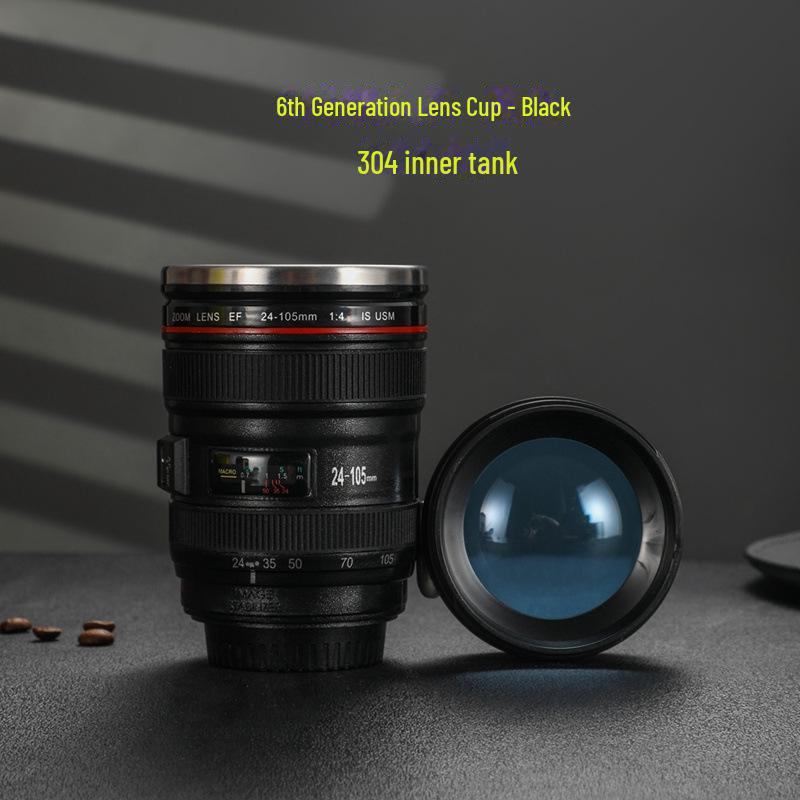 

Творческий термос из нержавеющей стали с объективом SLR - персонализируемая кружка для кофе в офис 500ml