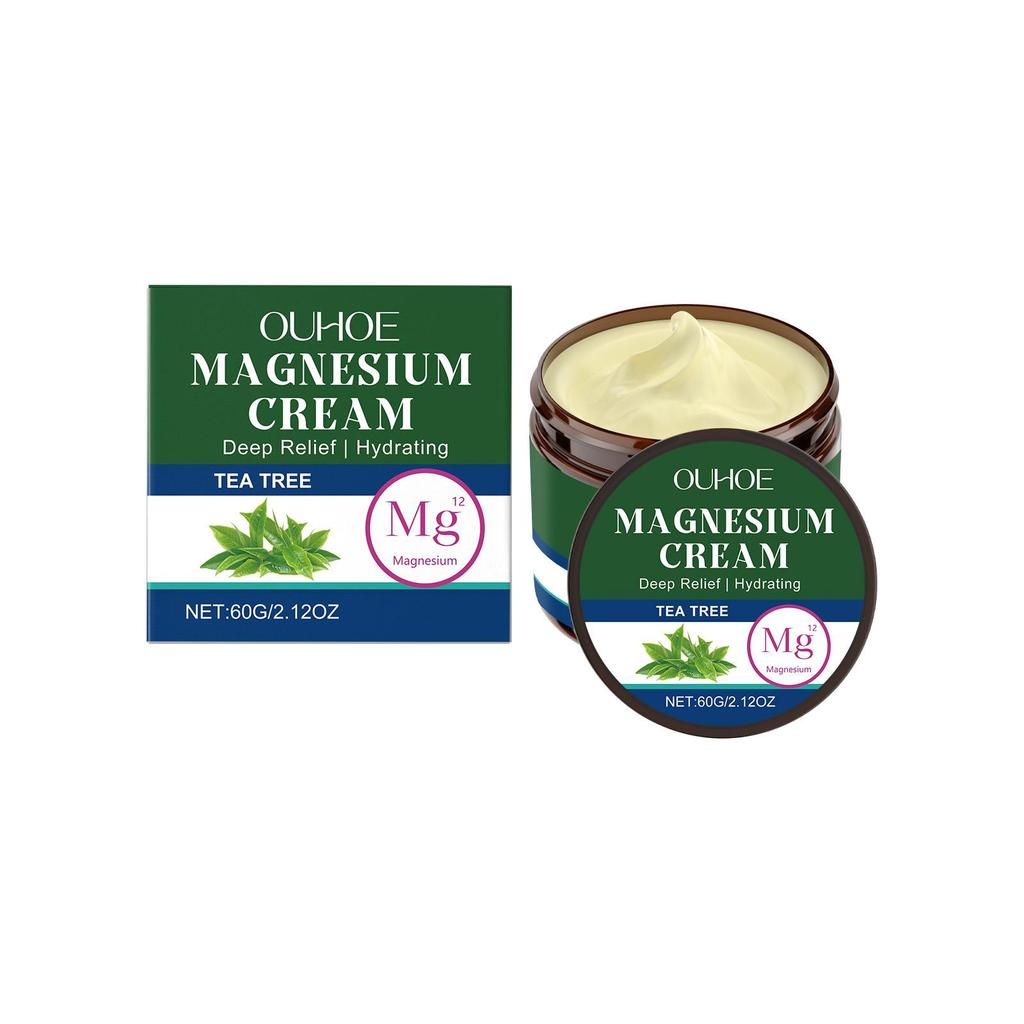 Body Soothing Magnesium Cream Relieves Wrist and Knee Joint Discomfort Gentle Ingredients Daily Massage Care