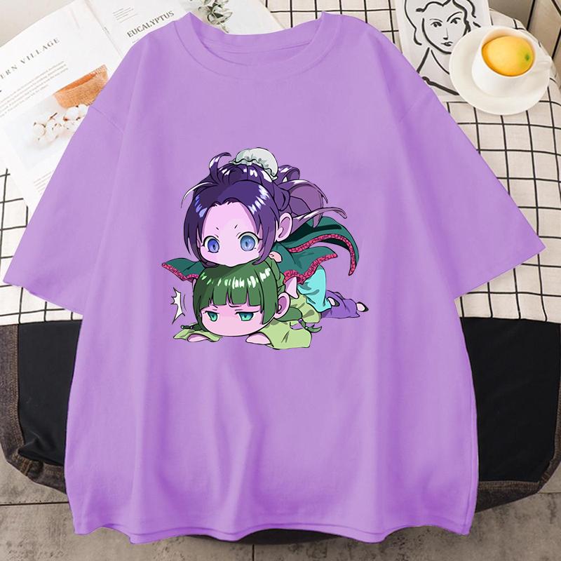 Fashion Unisex T-shirt Anime The Apothecary Diaries Print Designed Summer Tops Tees Casual Short Sleeve Shirts