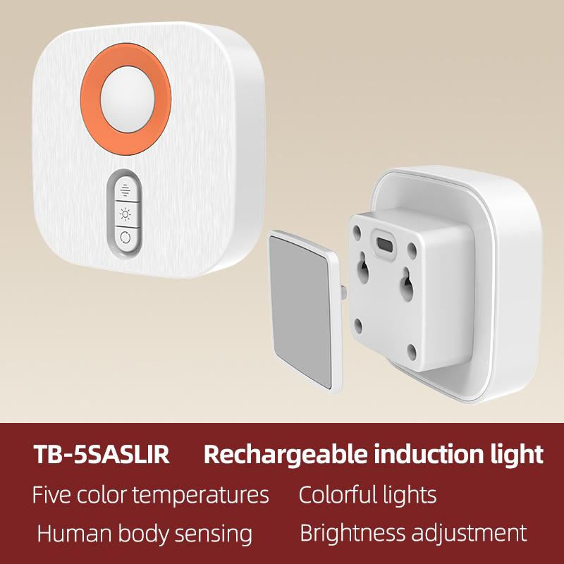 Kabellose Bewegungserkennung Nachtlampe Intelligenter Bewegungssensor Nachtlicht LED Dimmbar Ultra-Leise für Schlafzimmer Flur Badezimmer