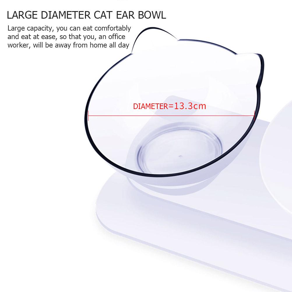 Katzennäpfe Futternapf für Haustiere Katzennapf für Wasser Langlebig Fallresistent 15 Grad Neigung Einzelner Katzennapf