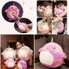 Squishmallow Cartoon Whale Pillow Plush Toy Collectible With Elastic Crystal Velvet In Purple/lavender Small/large Size Pp Cotton Stuffed