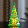 Christmas Tree Night Light Decoration Mini Xmas Tree Decorative Lamp Battery Powered 3D Tree LED Table Light Home Office Holiday Party Ornament