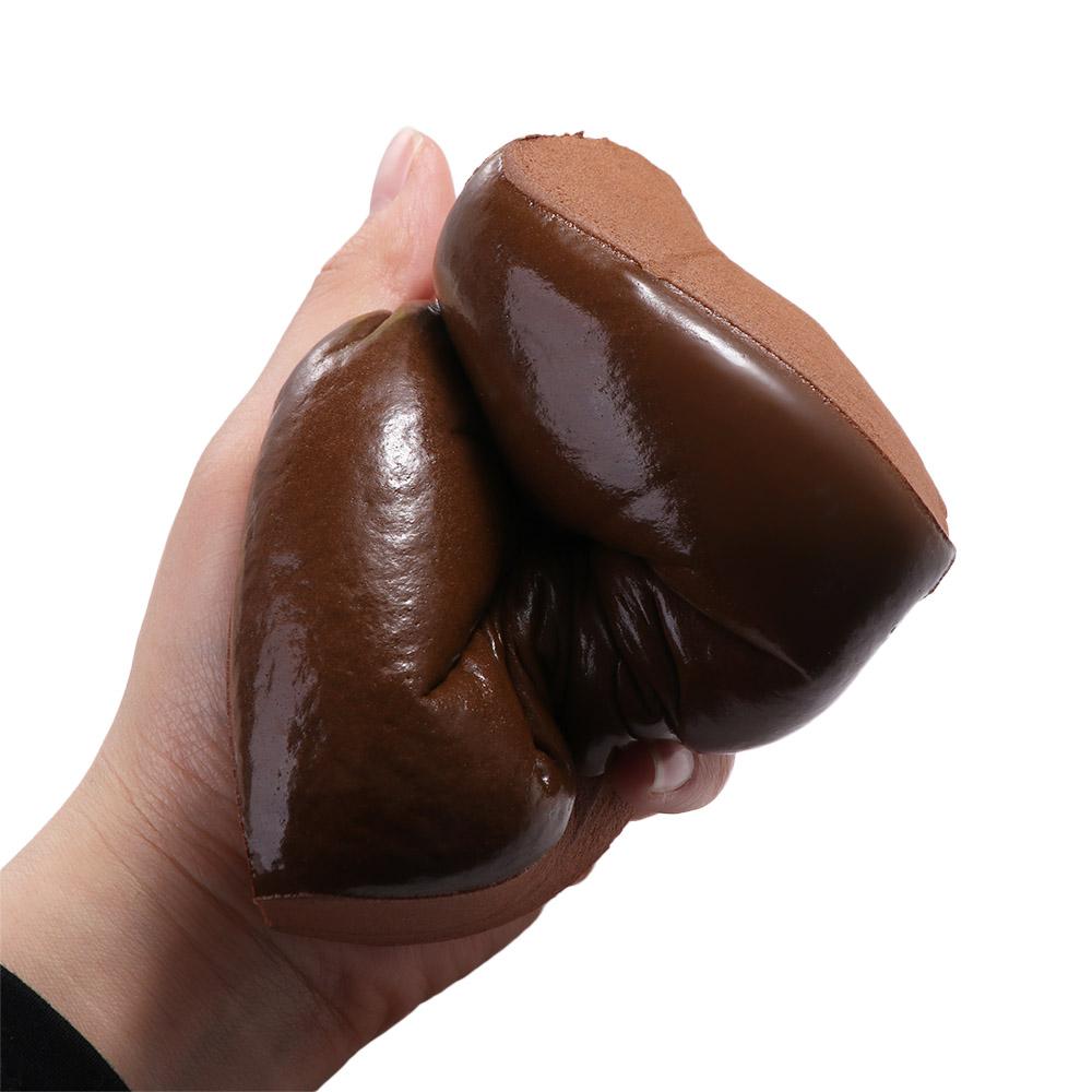 PU Cake Slow Rebound Toy Bread Food Pinch Music Toys Bread Squeeze Toy Kids Gift