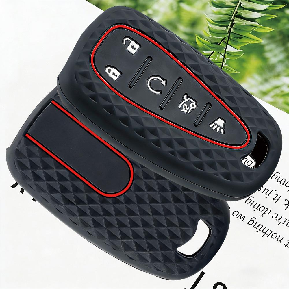 Silicone For Chevrolet Malibu Blazer Traverse Seeker Onix Equino Volt Bolt Trax Orlando Cruze Spark Sonic Camaro Car Key Case