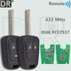 DR 433MHz ID46 PCF7937 Car Remote Key For Chevrolet Aveo Malibu Cruze Astra Opel J 4 IV Insignia Zafira C Mokka Vauxhall