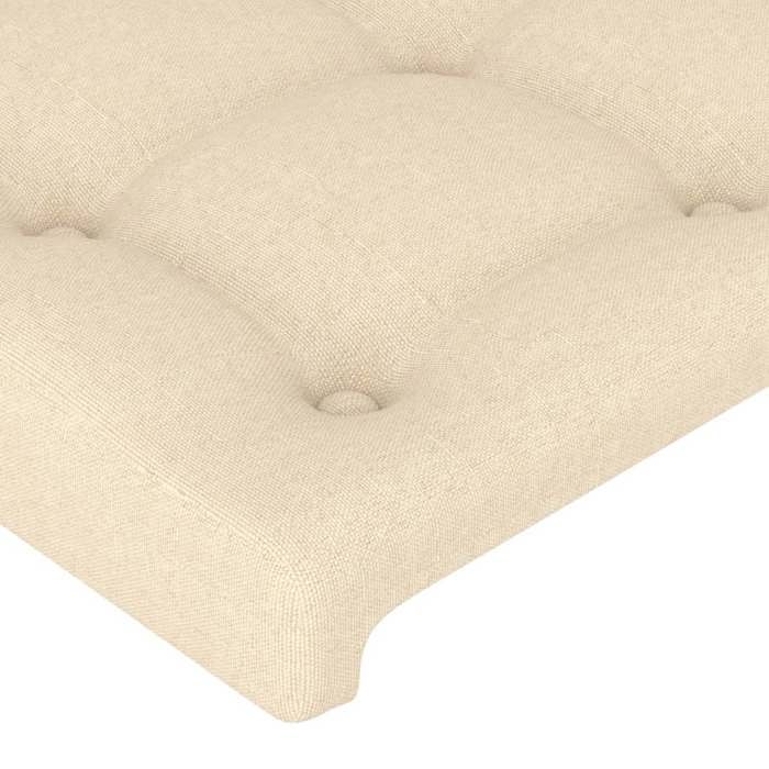 Headboard - Maison Exclusive - Cream - Adjustable Height - Wooden Feet