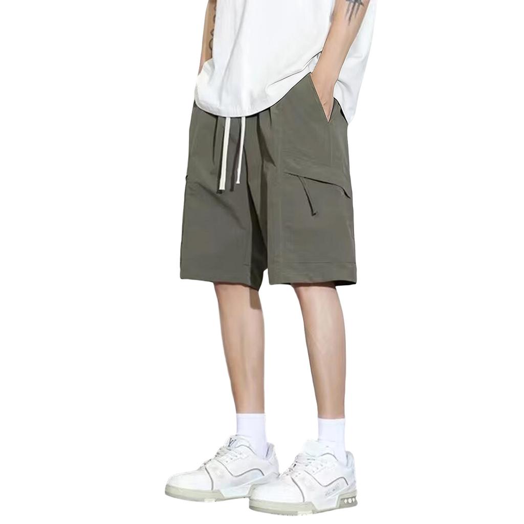 Men's Summer Multi-Pocket Cargo Shorts Men's Casual Fashion Color Loose Cargo Shorts