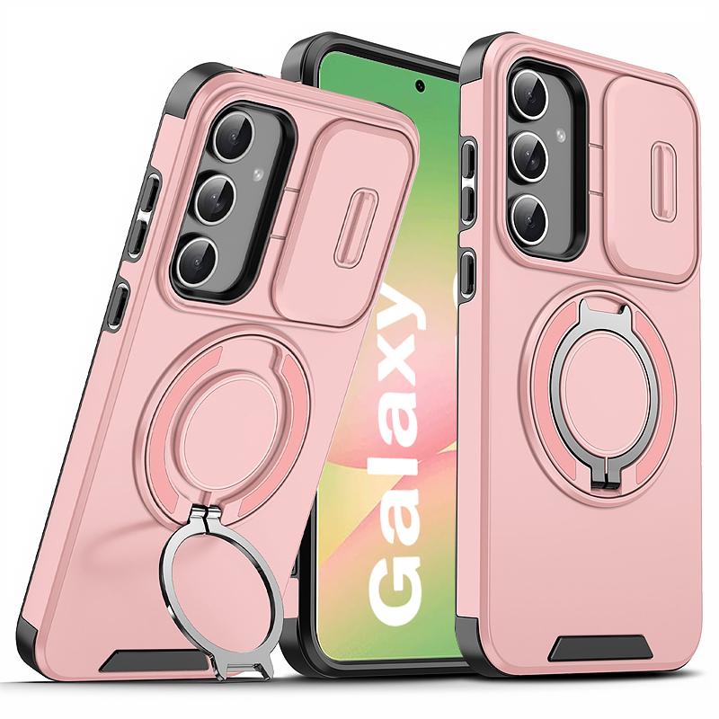 Armor Lens Protecte Case For Samsung Galaxy A56 A36 A26 A16 5G Magnetic Ring Cases for Samsung A55 A54 A35 A25 A15 A14 A13 Cover
