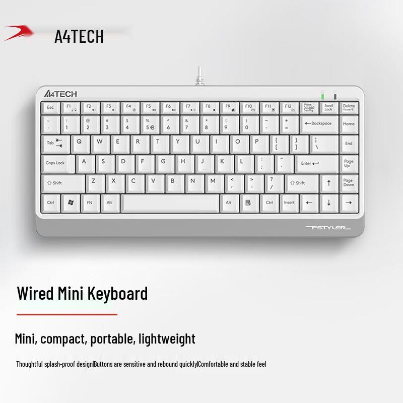 

A4Tech FK11 86-Key Wired Membrane Mini Keyboard