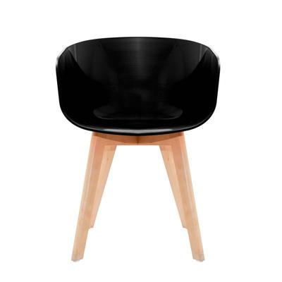 Set Of 2 Chairs With Black Spirit Beech Wood Legs Mac Andrews