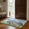 CartoonSIMONS CAT Floor Mat Soft Flannel Absorbent Mat Non-Slip Rug Home Bedroom Bathroom